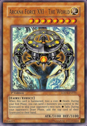Ygored Arcana Force Xxi The World Yugioh Card Details