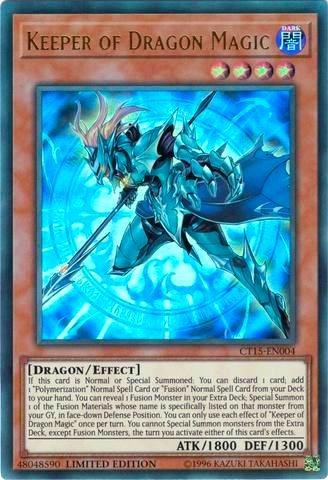 Keeper Of Dragon Magic Near Mint Condition Rare YUGIOH Card Mint